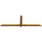Ekena Millwork Eugene Rough Sawn Timber Gable Bracket, Western Red Cedar, 84"W x 28"H x 2"D x 4"F, 8/12 Pitch GBW084X28X0204EUG00RWR - alternate 2